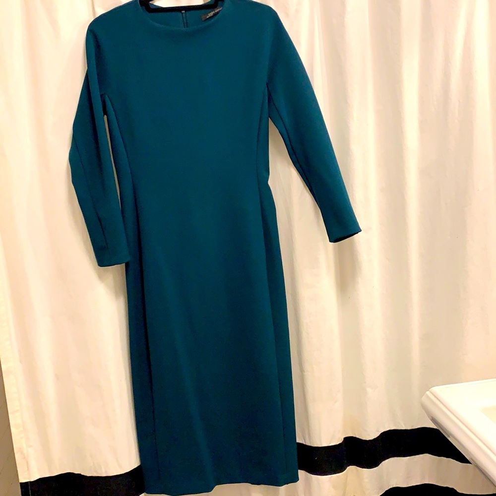 Deep Turquoise Green MIDI Dress